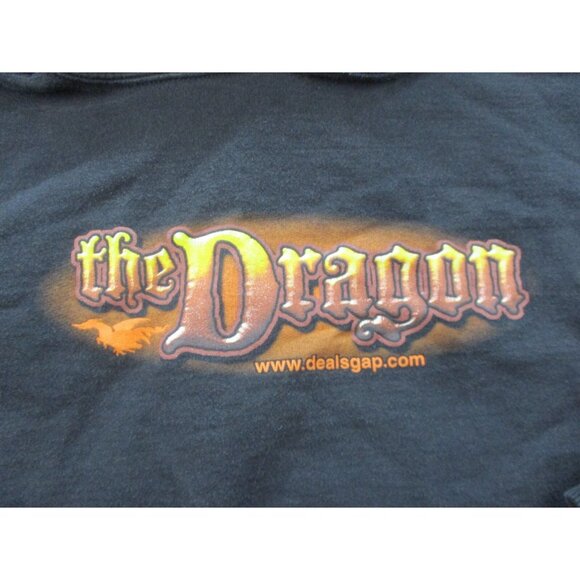 Tail of the Dragon Deals Gap Resort Sweatshirt Mens Small Hoodie NC Motorcycles - Picture 2 of 9